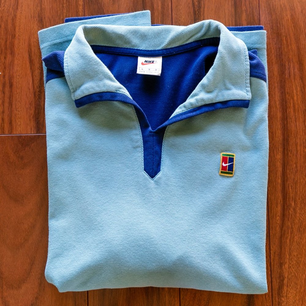 Vintage Nike White Label Tennis Polo Shirt